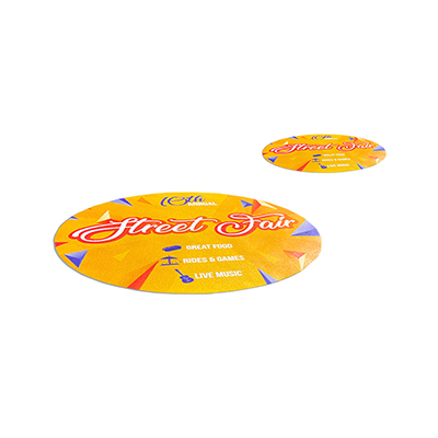 custom printed decals for concrete or sidewalks