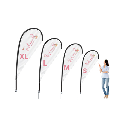 teardrop printed flags