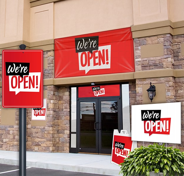 We Are Open Signs